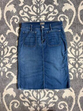 MOTHER Denim Patchie Skirt
